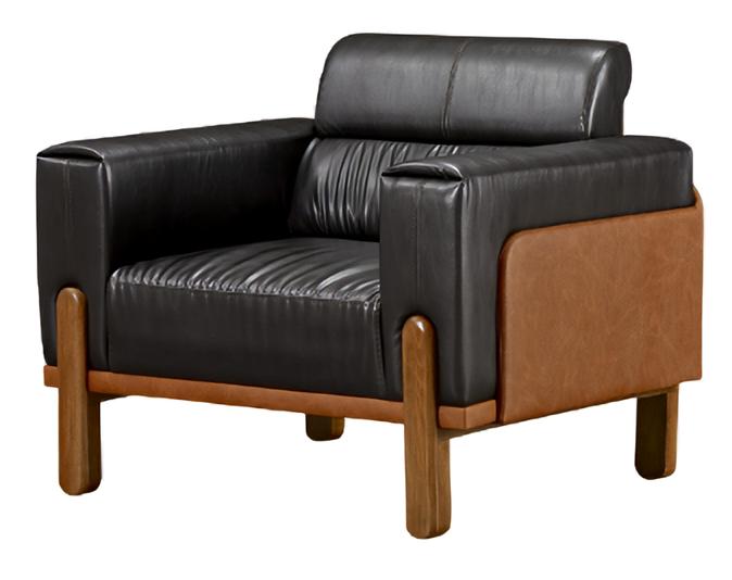 Sessel 1 Sitzer Design Schwarz Sofas Polster Textil Relax Moderne JV Möbel