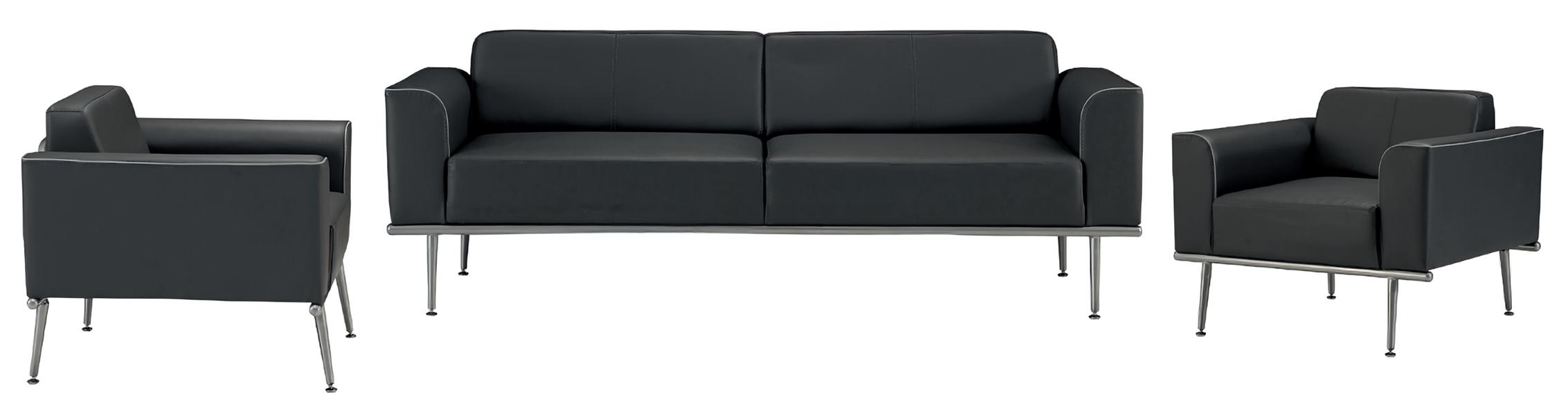 Sofagarnitur 3+1+1 Couch Leder Sofa Sessel Polster Garnitur Sofagarnitur 3tlg