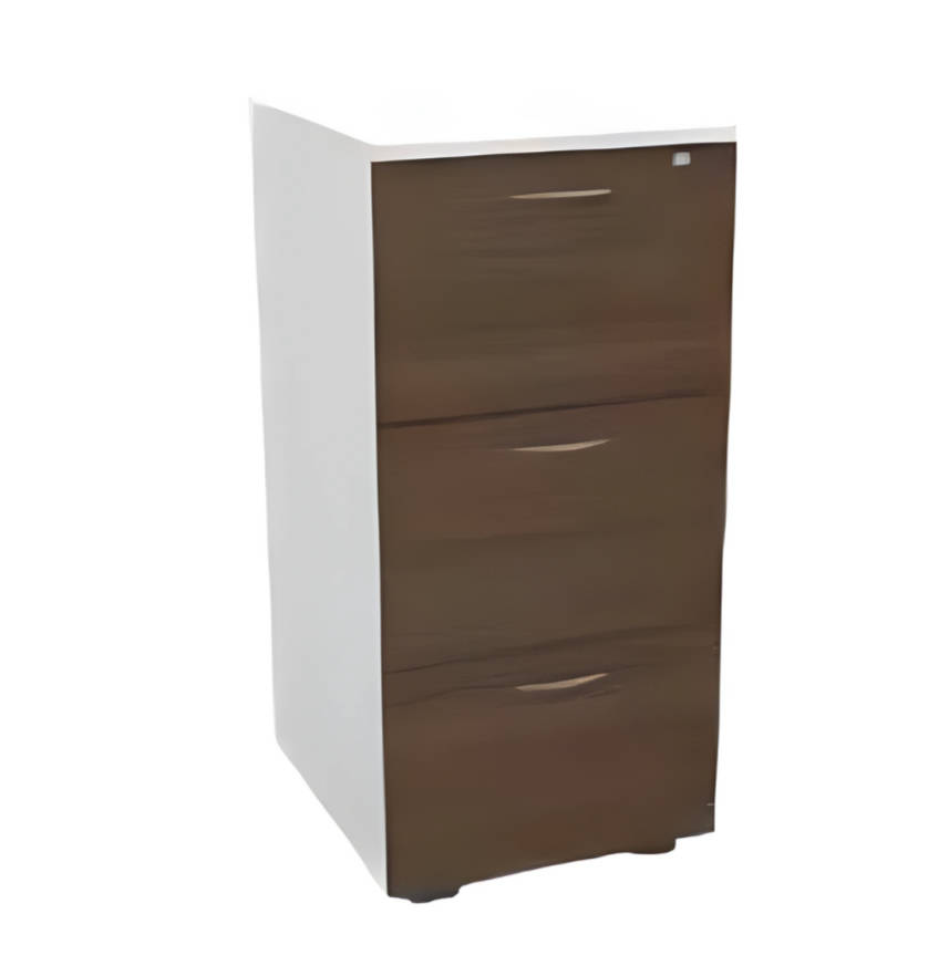 weißer brauner Aktenschrank Luxusmöbel Holz Schrank Stauraum Schubladen