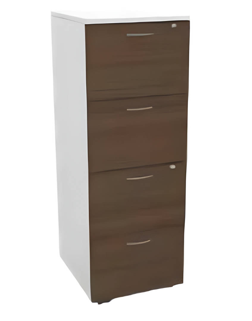 weißer brauner Aktenschrank Luxusmöbel Holz Schrank Schubladen Stauraum
