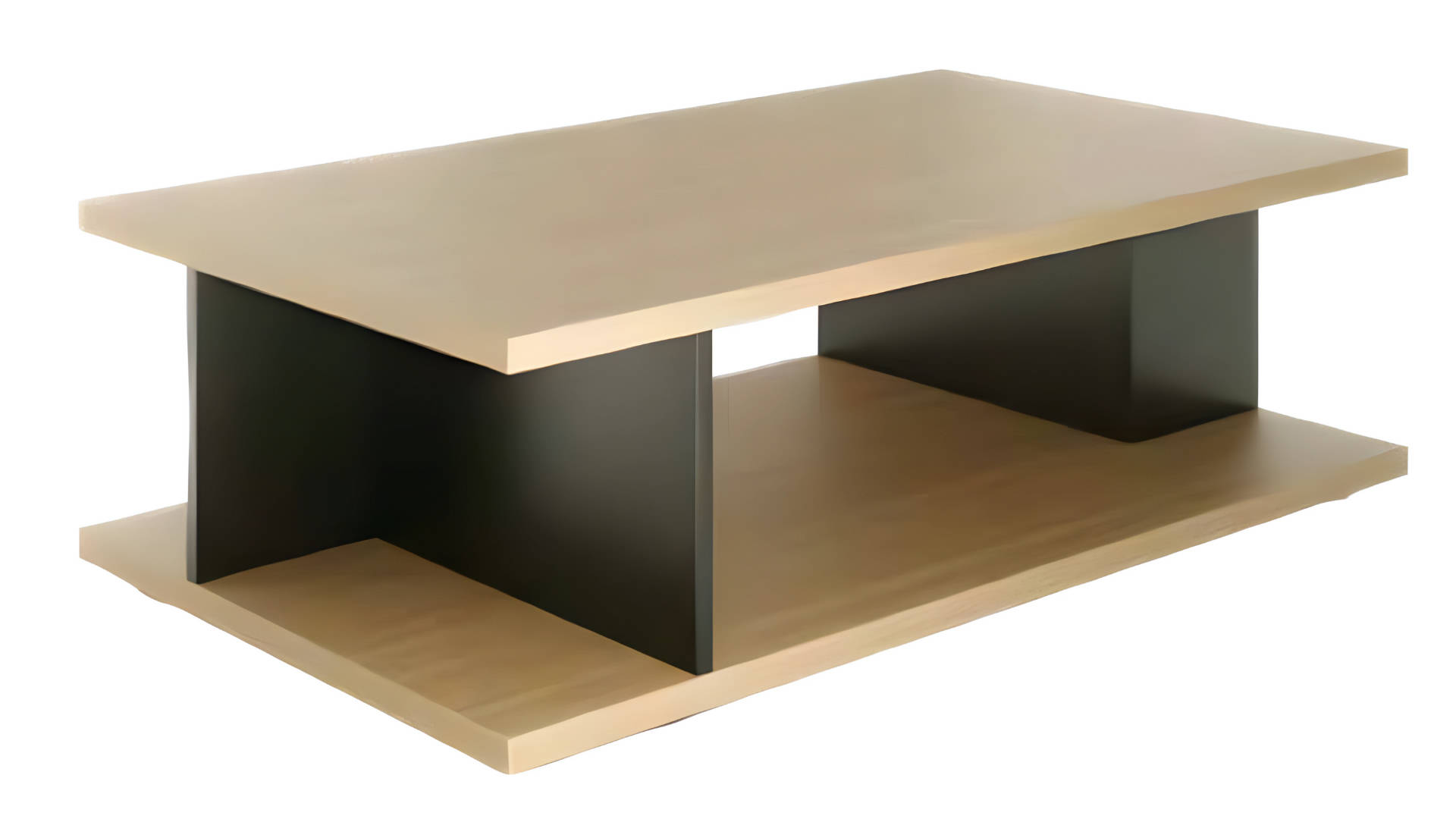 Eleganter brauner schwarzer Couchtisch Luxus Büromöbel kleiner Kaffeetisch