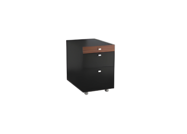 Stilvolle schwarze Kommode Luxus-Büromöbel Holz Arbeitsumgebung Modern
