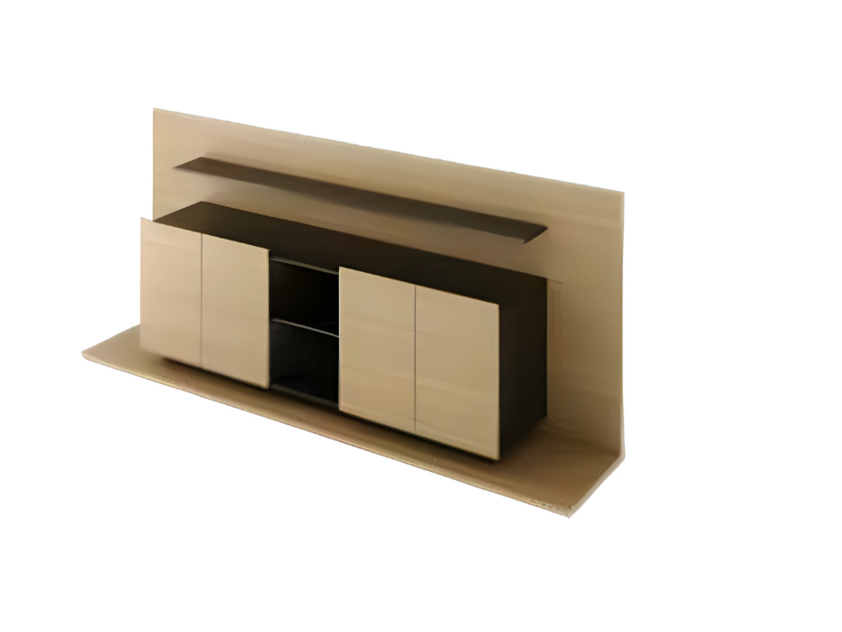 Stilvolles Büro-Set Brauner Aktenschrank Deluxe Wandplatte Moderne Möbel