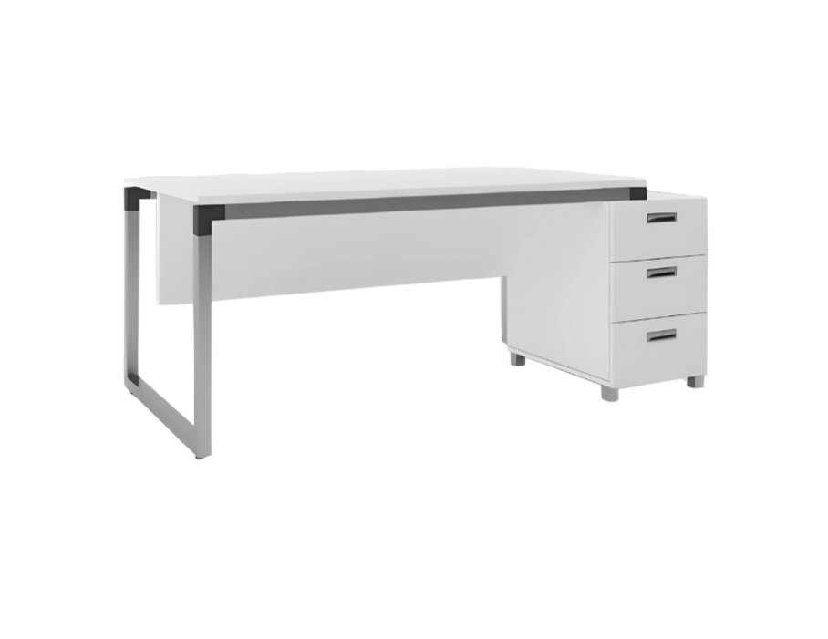Schreibtisch Büro Möbel Einrichtung Tische Weiß 143x80 Büroeinrichtung
