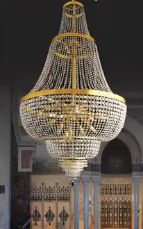 Hängeleuchte Kronleuchter Lampe Kristalllampe Deckenleuchte Lampen 100x245