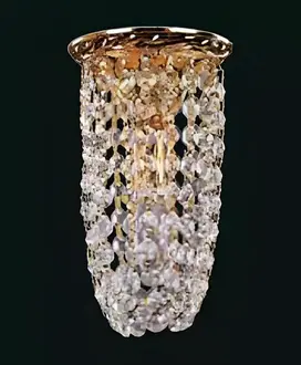 Lampe Deckenleuchter Kronleuchter Gold Deckenlampe Lüster Kristall