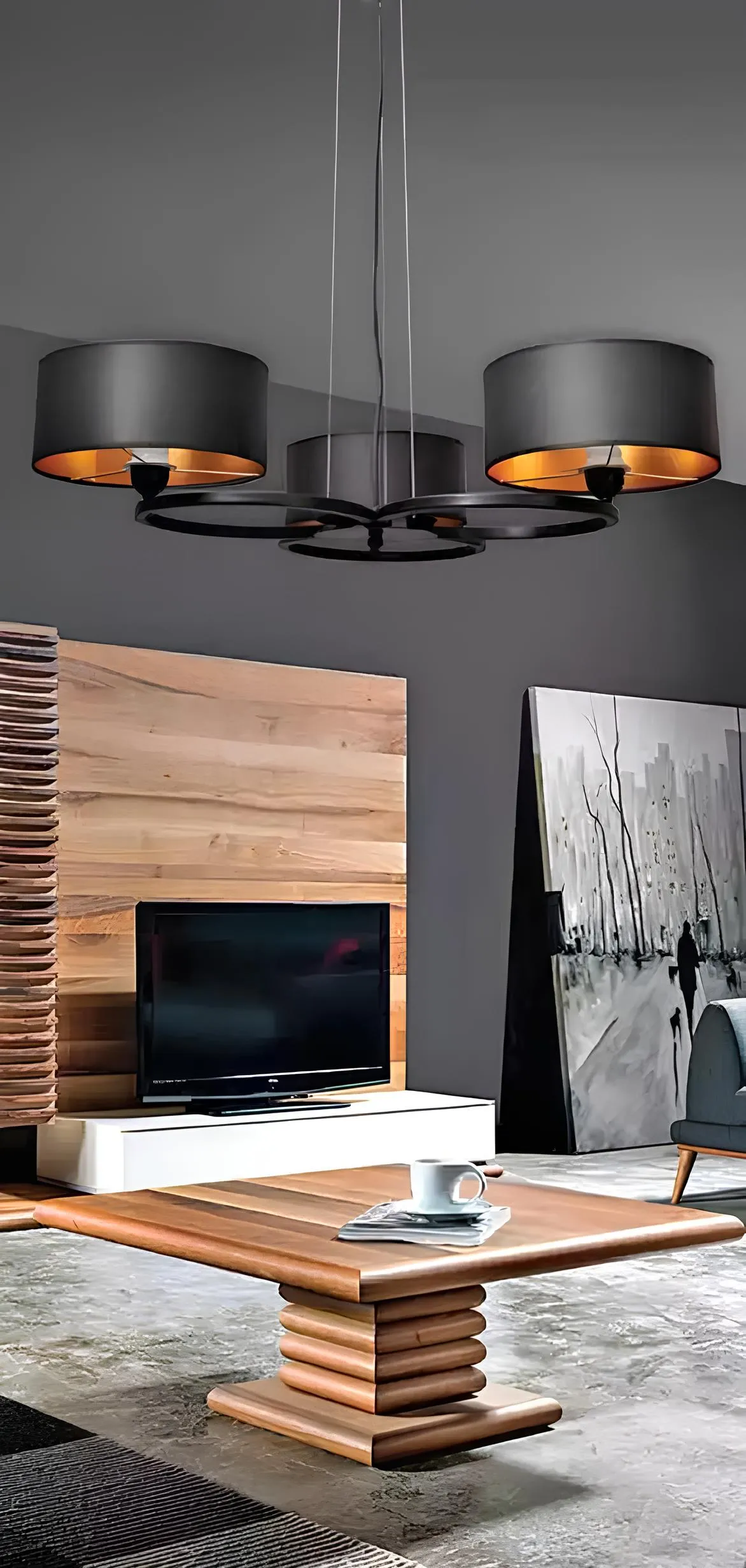 Deckenlampe Moderne Lampe Leuchte Wohnzimmer mit luxuriösem Deckenleuchte