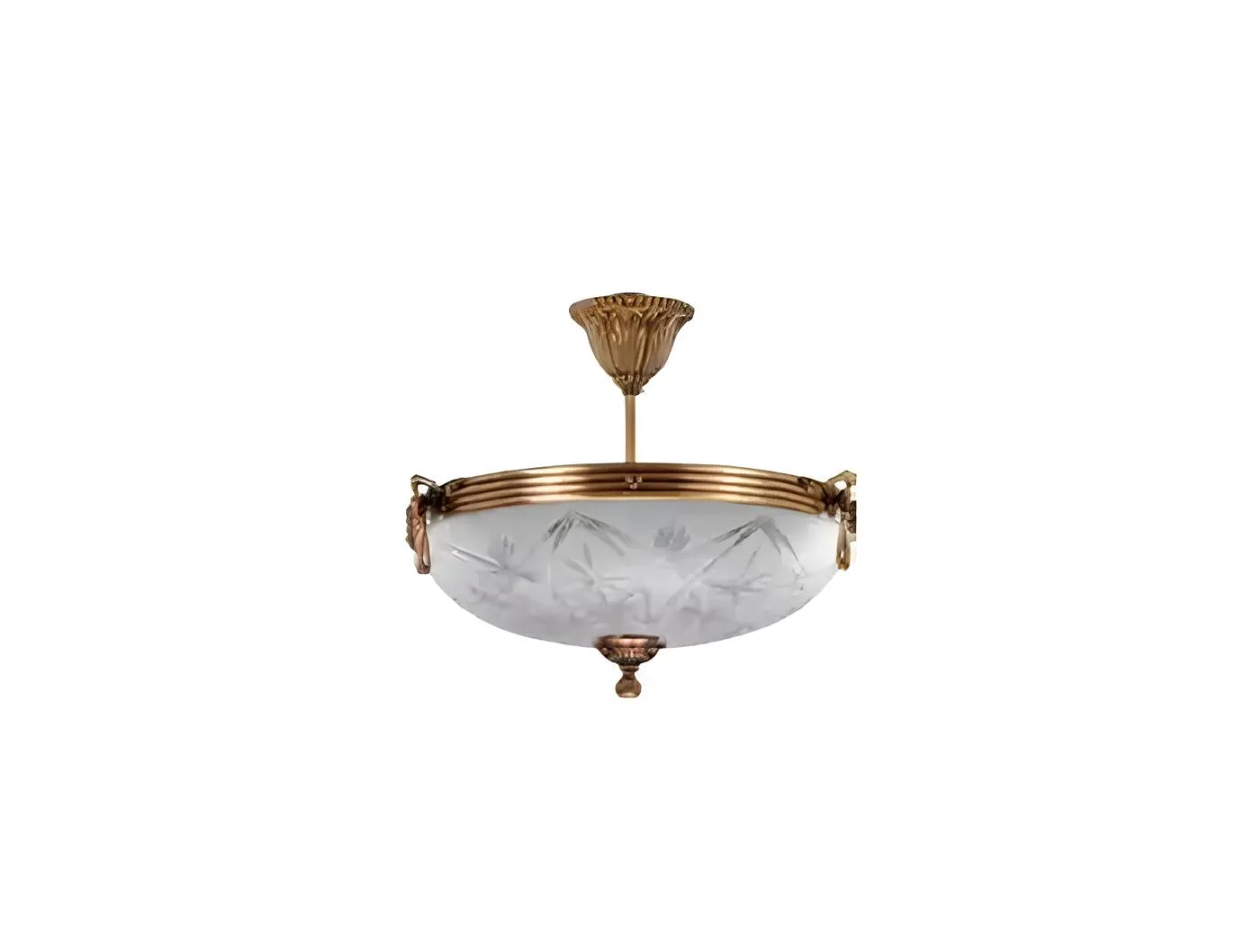 Deckenlampe Lüster Deckenleuchter Lampe Kronleuchter Glas Gold Grau