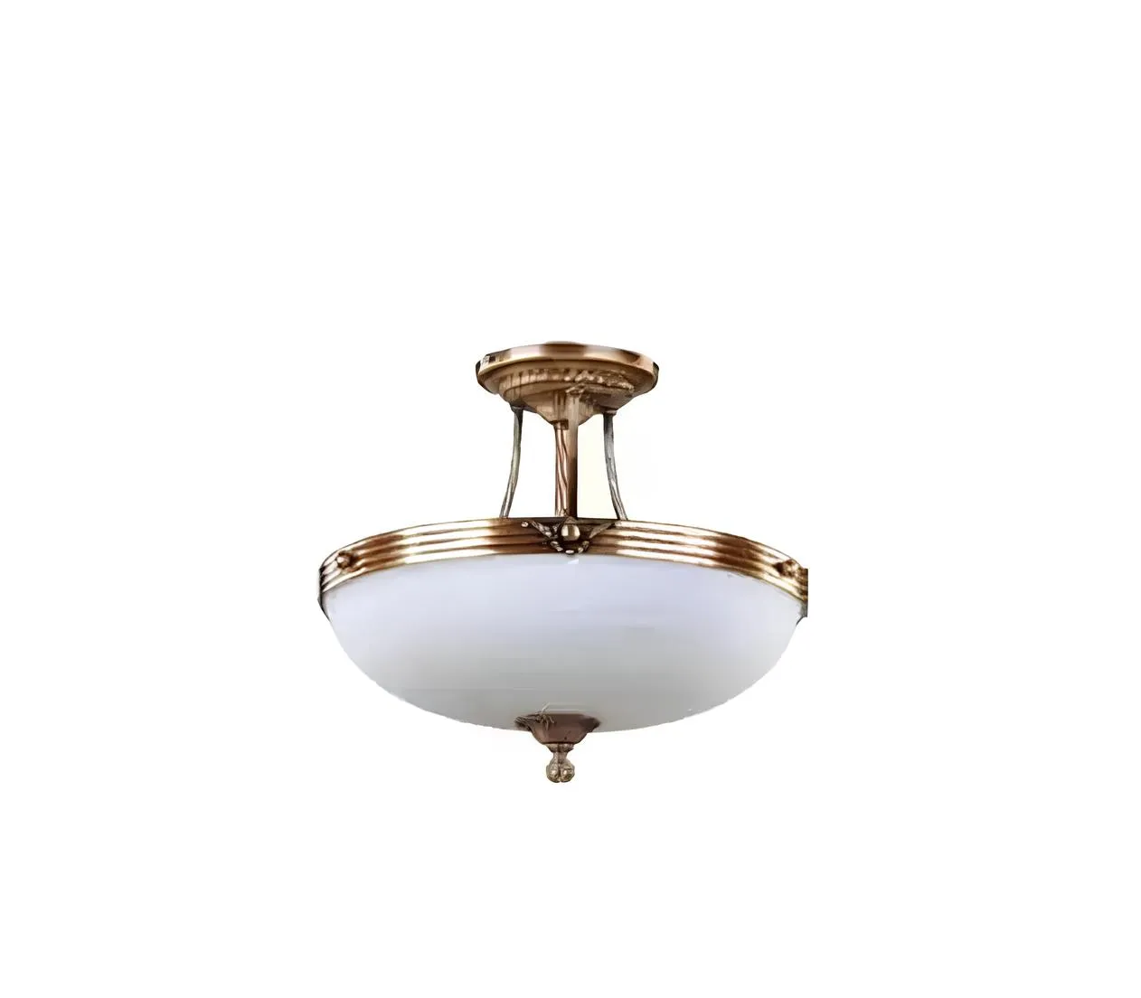 Lampen Deckenleuchter Lüster Kronleuchter Weiß Deckenlampe Glas Modern