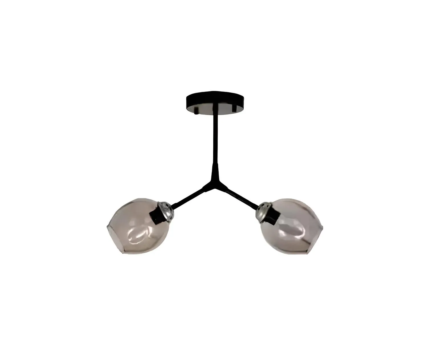 Deckenleuchter Lüster Kronleuchter Deckenlampe Lampen Glas Schwarz