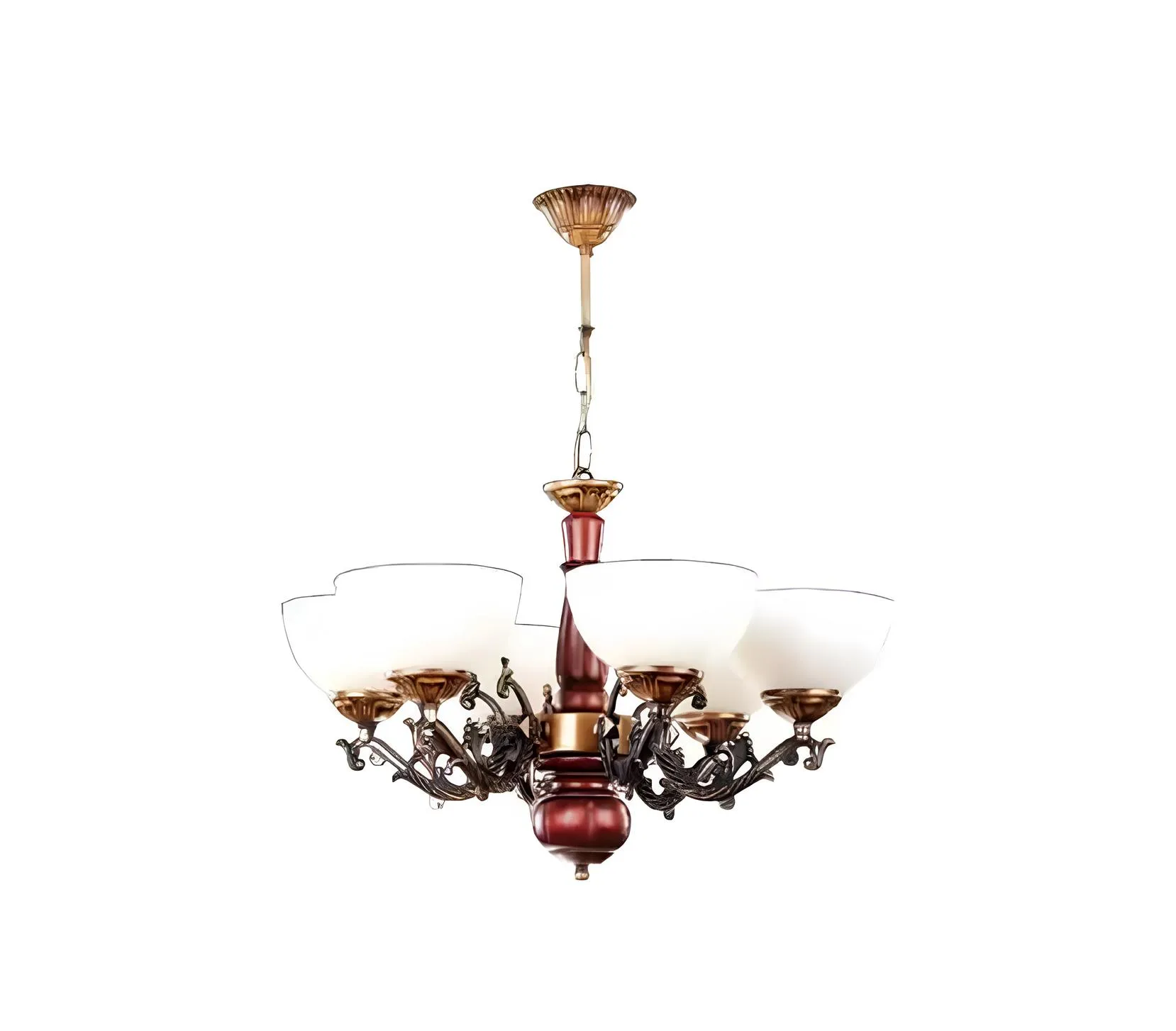 Deckenleuchter Lüster Kronleuchter Deckenlampe Lampen Braun Klassischе
