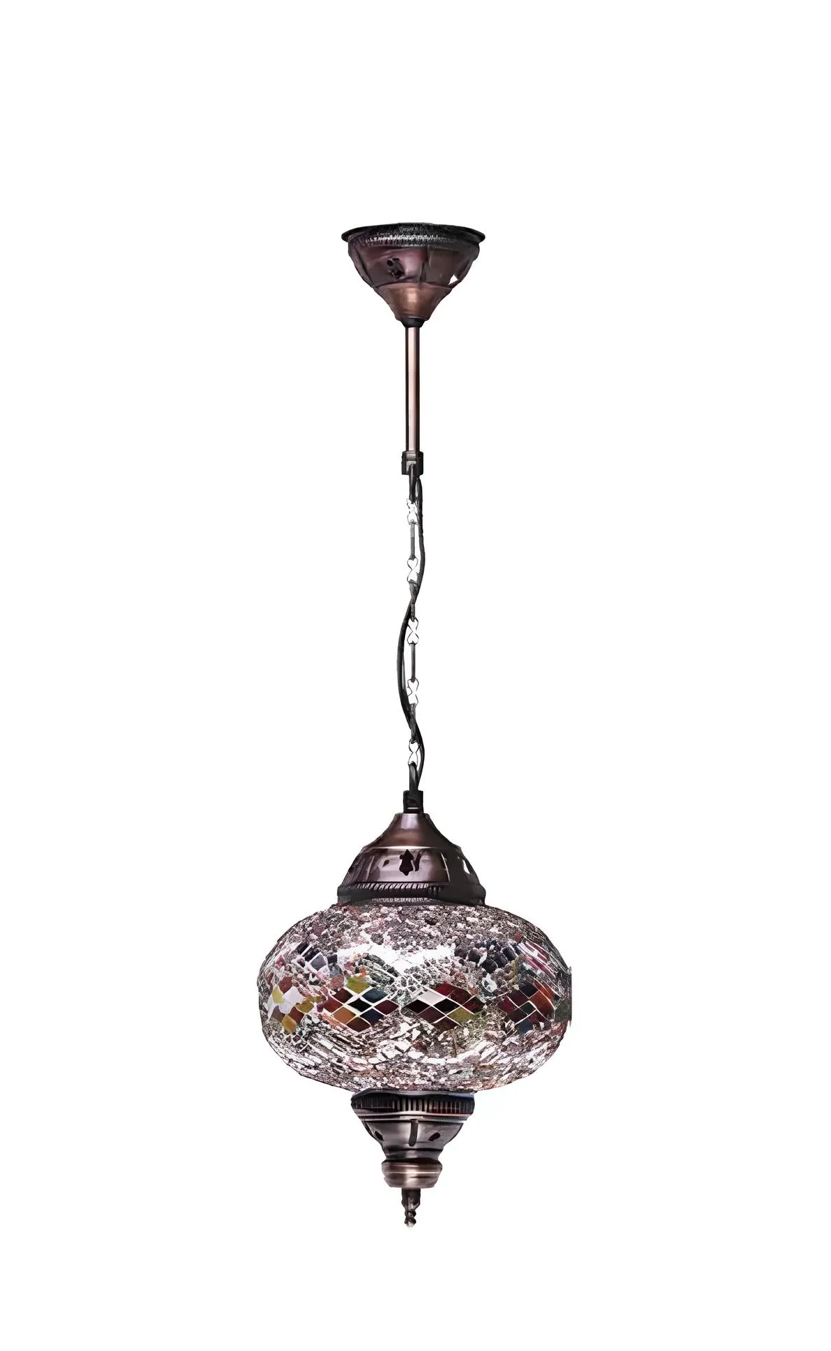 Deckenleuchter Lüster Kronleuchter Deckenlampe Lampen Glas Silber Neu