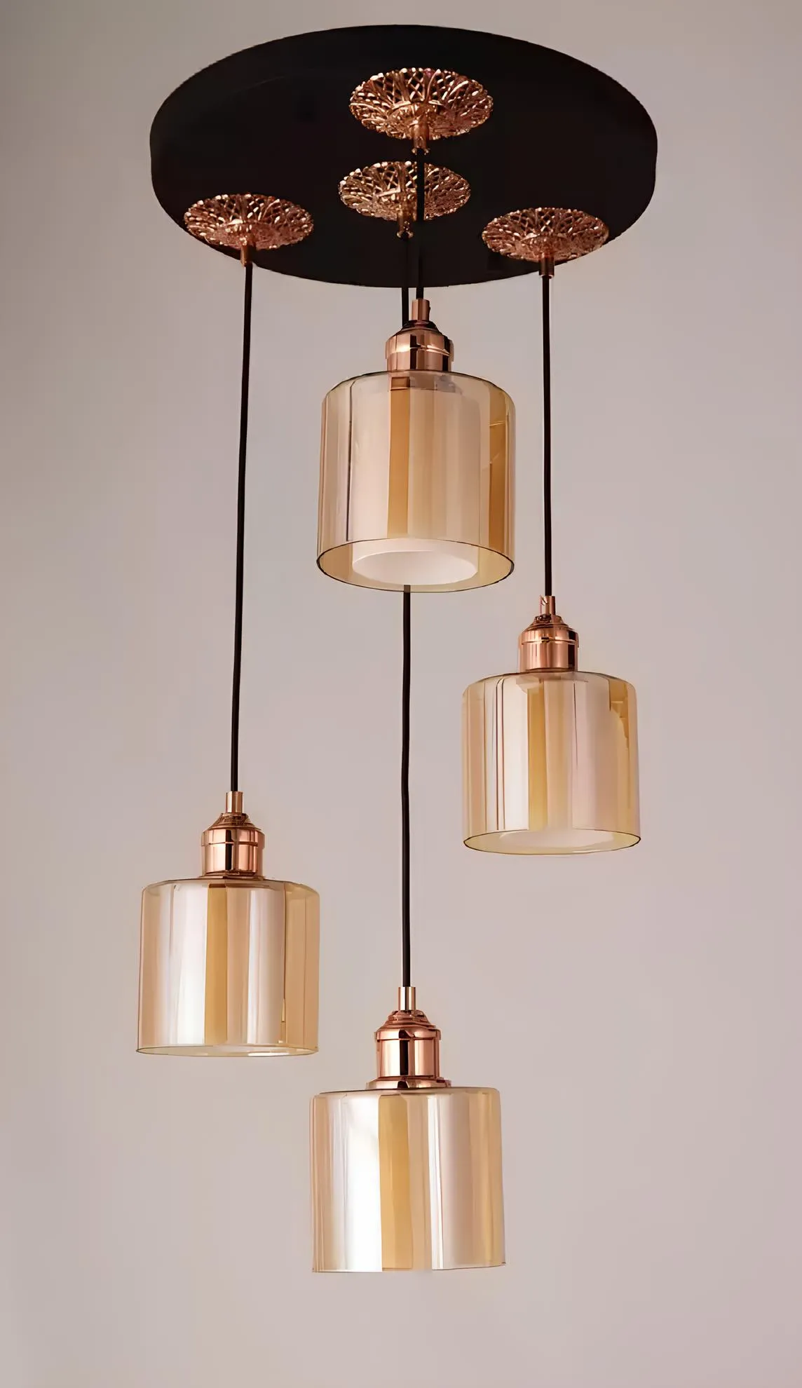Leuchte Kronleuchter Deckenleuchter Deckenlampe Lüster Modern Gold