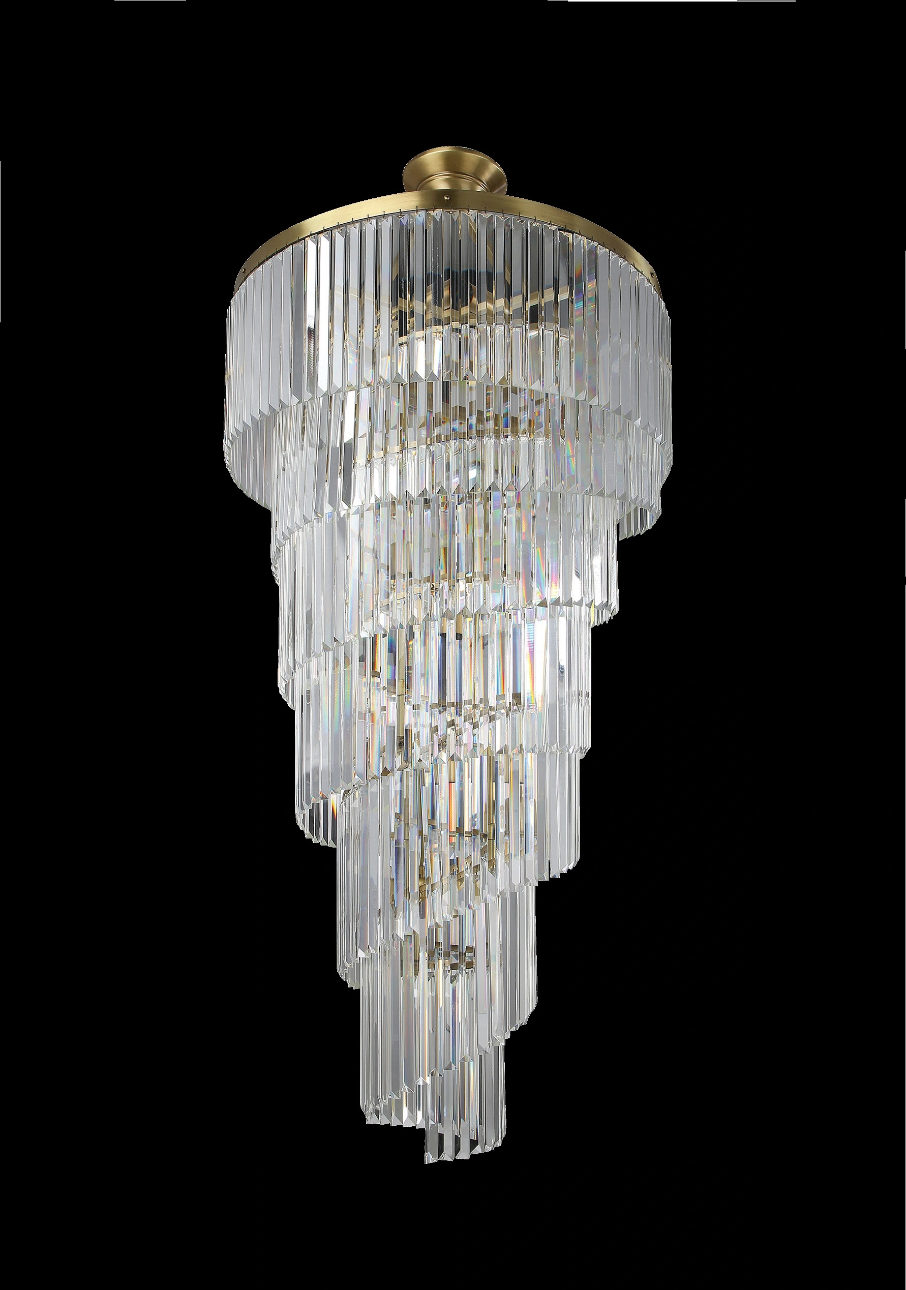 Leuchte Luxus Kronleuchter Deckenleuchte Wohnzimmer weiß Modern Lampen