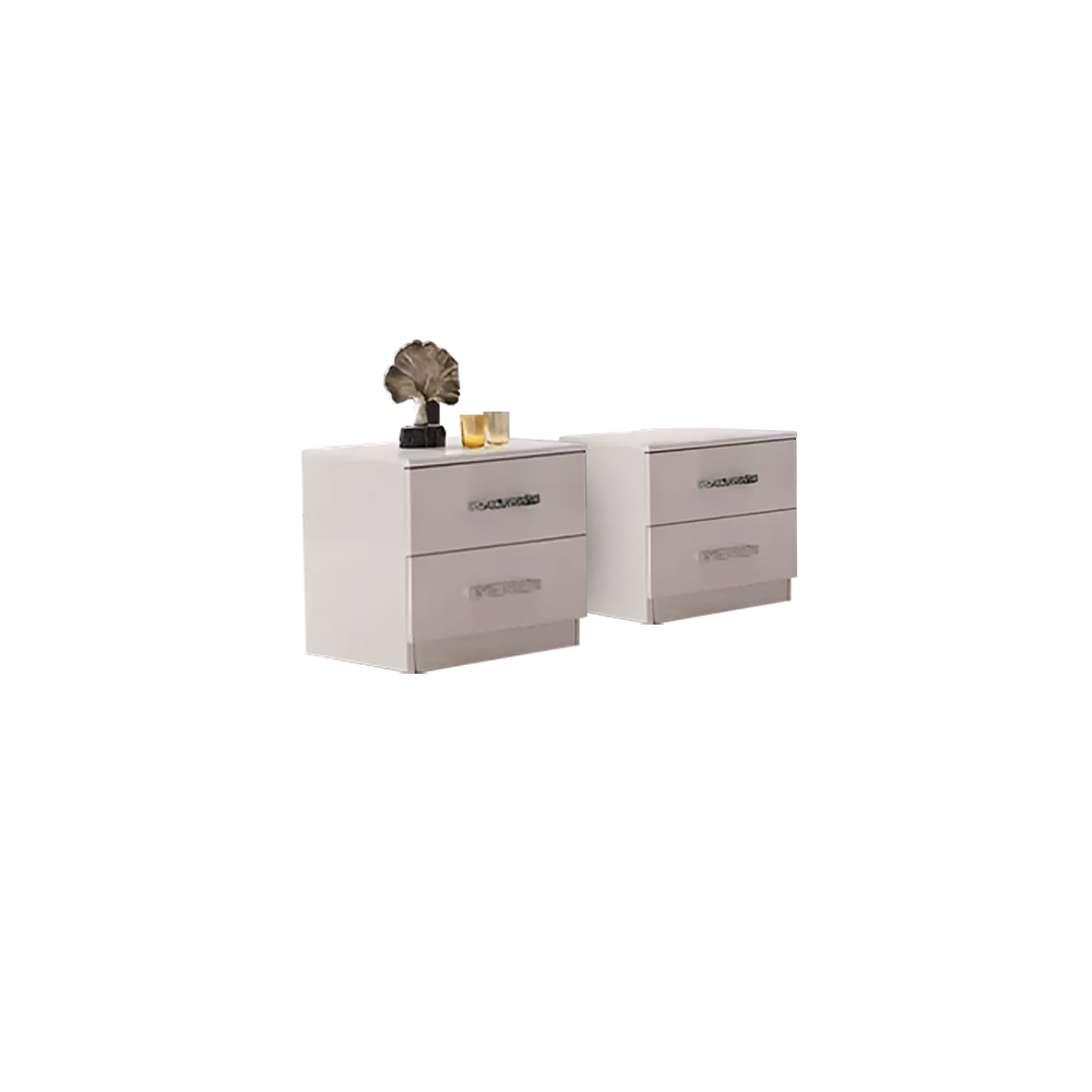 Nachtschrank Nachtkommode Bettkonsole Bettkommode Beistelltisch Nachttisch 2tlg.