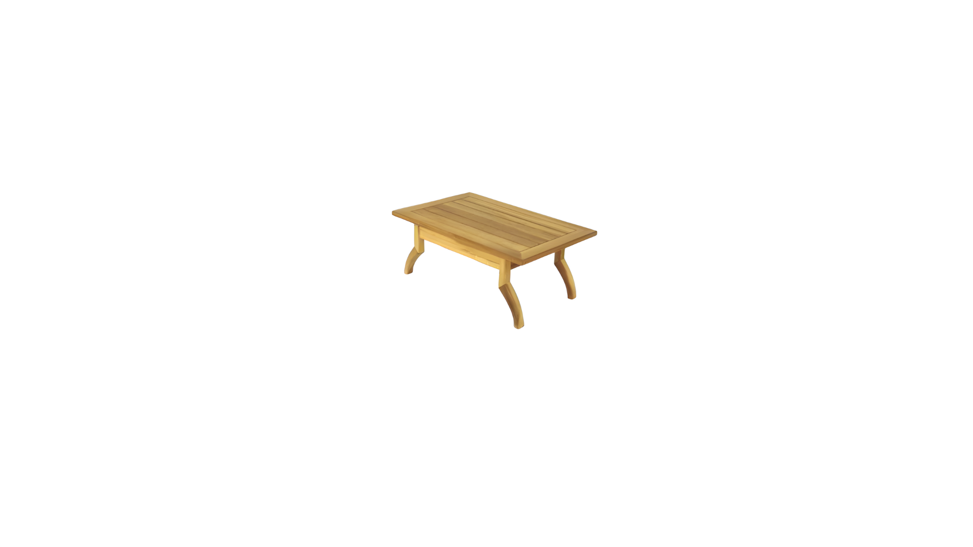 Stilvoller Holz Couchtisch Luxuriöse Holzmöbel Outdoor Edler Kaffeetisch