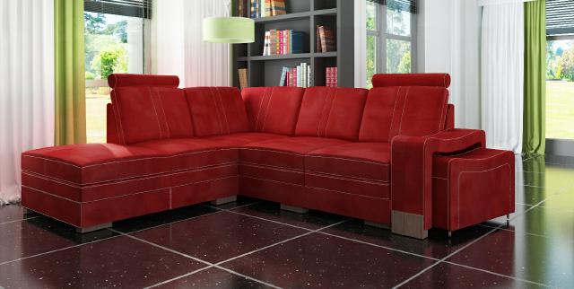 Ecksofa Eckcouch Stoffsofa Bettfunktion Bettkasten Polster Ecke Sofa Textilsofa