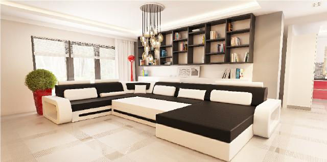 LEDERSOFA ECKSOFA LEDERGARNITUR LEDERCOUCH FARBWAHL WOHNLANDSCHAFT STUTTGART NEU