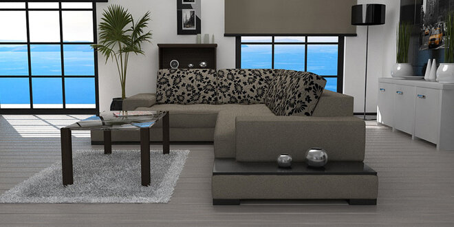 DESIGNER ECKSOFA ECKCOUCH COUCH GARNITUR TEXTIL NEU ! STOFFSOFA SOFAGARNITUR