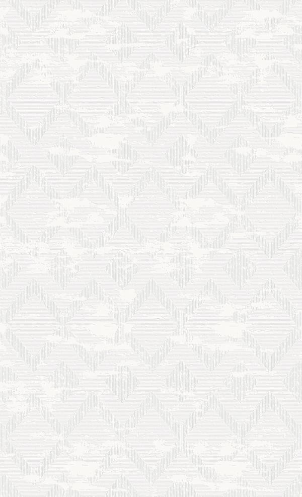 Weiß Wohnzimmerteppich Teppich Kurzflor Geometrisches Design Raute Muster