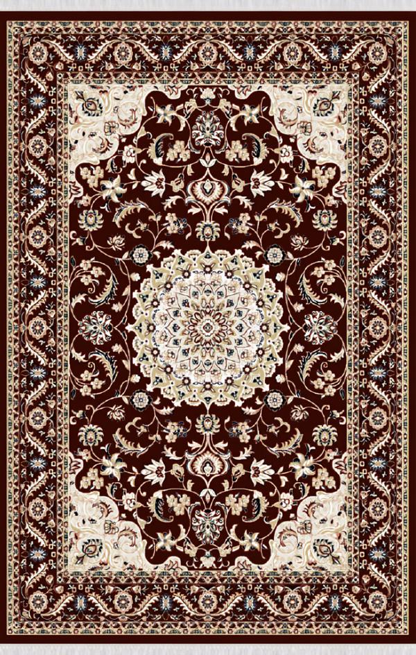 Orientalisch Kunstteppich Teppich Vintage Wohnzimmer Kurzflor Rot Braun 160x230