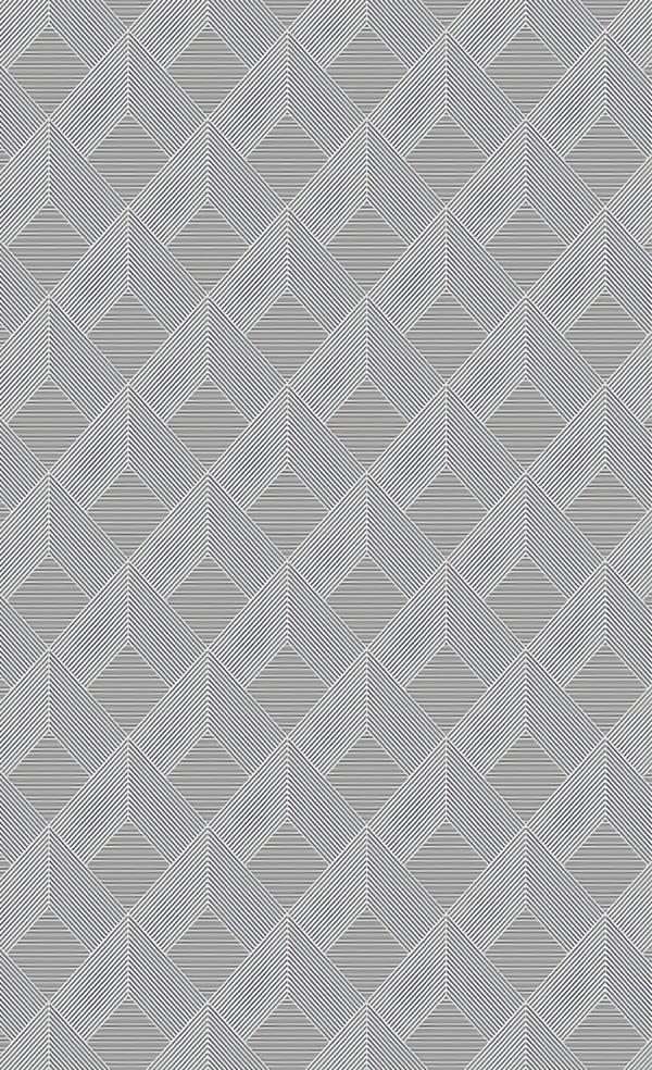 Designer Grau Teppich Geometrisches 3D Effekt Flur Foyer Arbeitszimmer