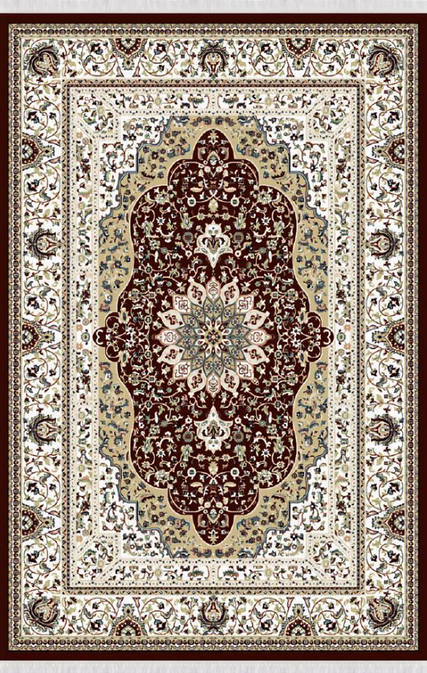 Orientalisch Teppich Kunstteppich Braun Bodenbelag Kurzflor Wohnzimmer 160x230