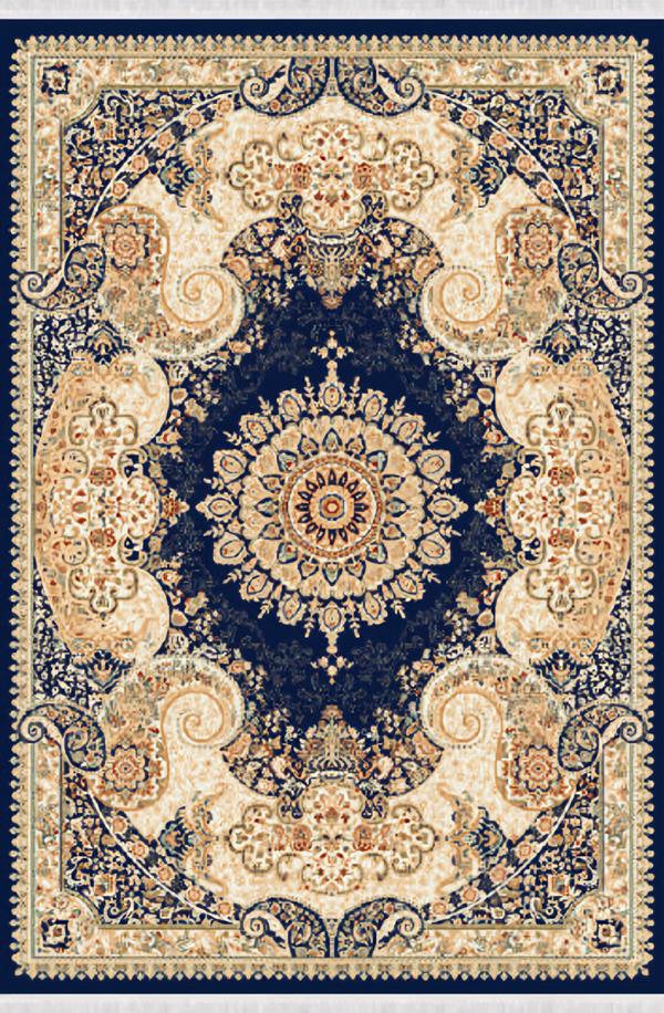 Designer Teppiche Flachgewebe Abstrakte Teppich Orientteppich 150x233 Blau