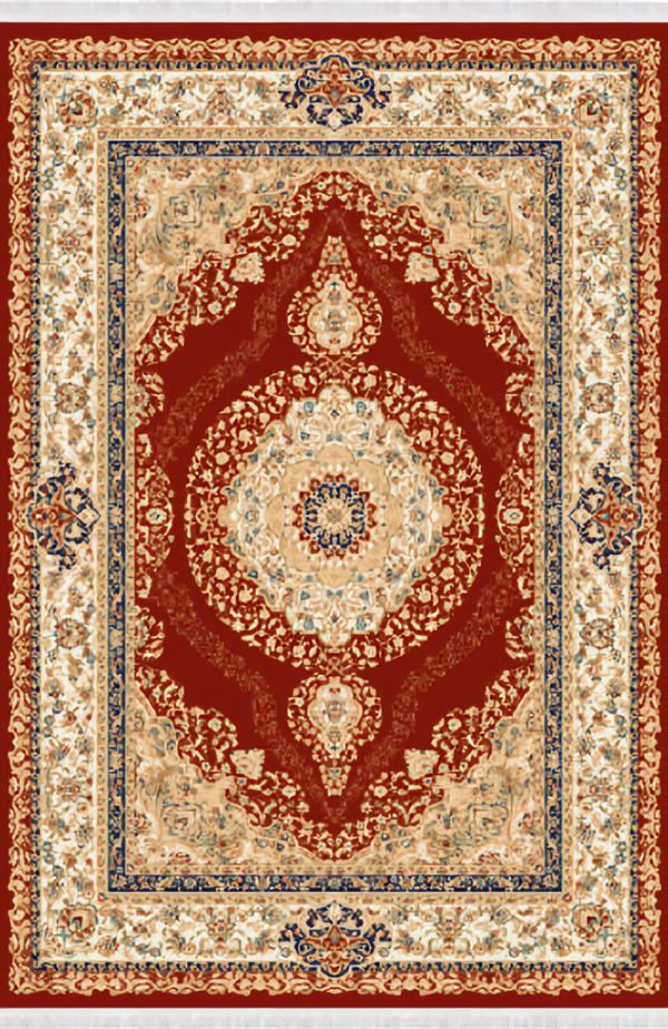 Orientalisch Kunstteppich Kurzflor Vintage Wohnzimmerteppich Teppich Rot 150x233