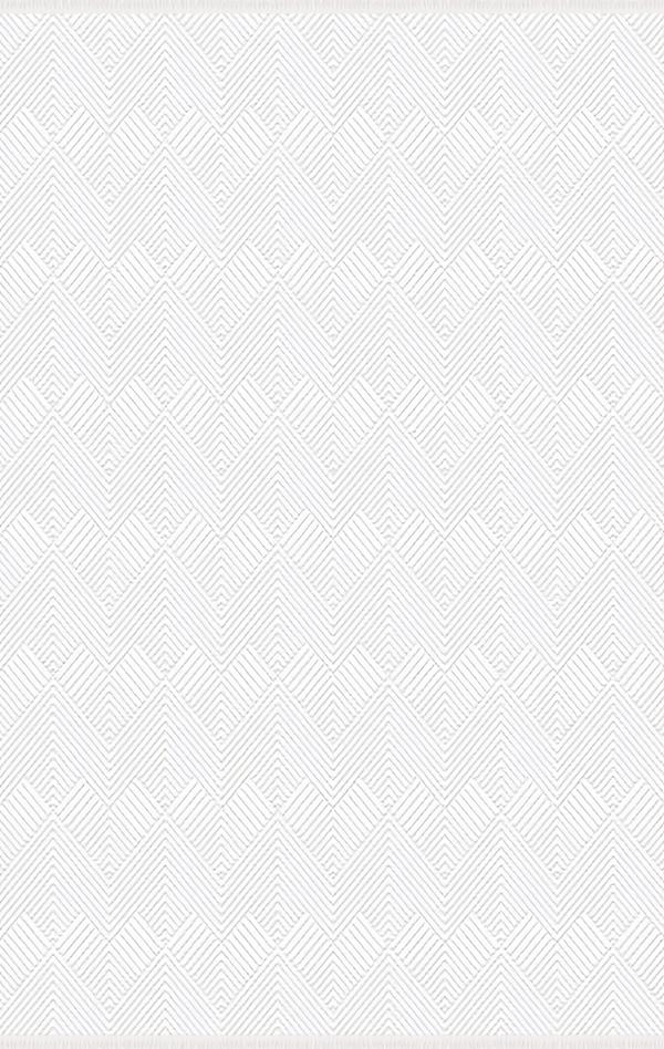 Bodenbelag Teppich Kurzflor Einfarbig Abstraktes Muster Wohnzimmer Weiß