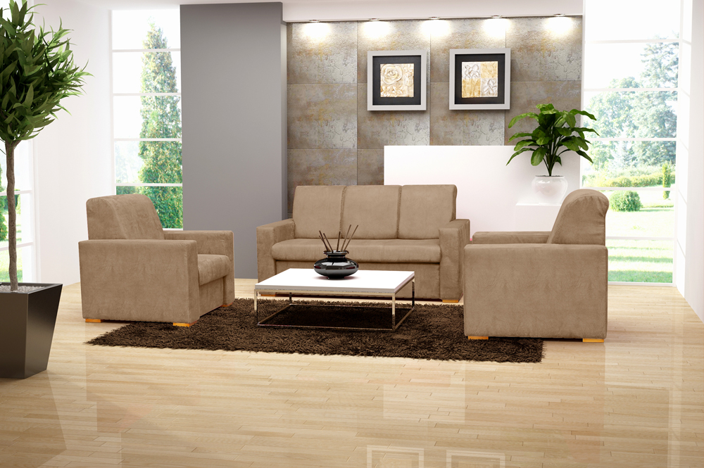 Sofa 3+1+1 Sitz Schlafsofa Designer Sofa mit Bettfunktion Polstergarnitur Couch