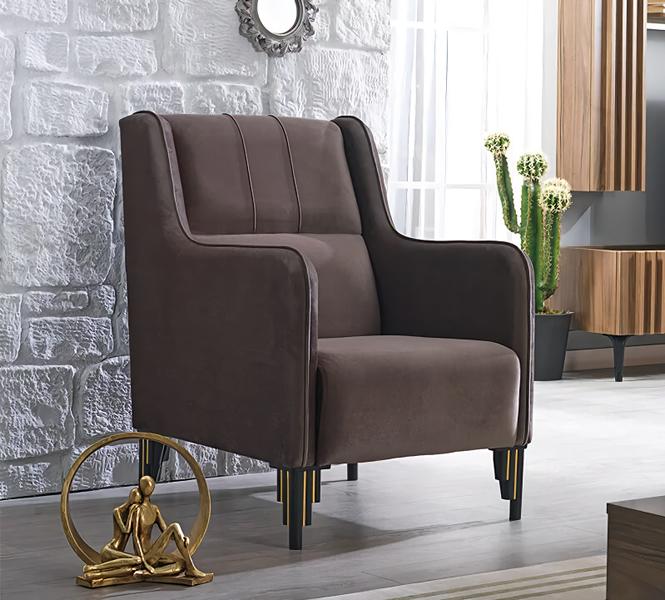 Wohnzimmer Braun Sessel Design Polstermöbel Sitz Modern Einrichtung