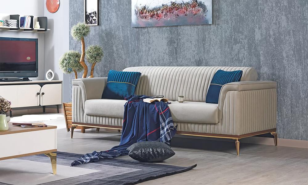 Polstercouch Sofa Dreisitzer Couch Sitzmöbel Polster Möbel Polstermöbel