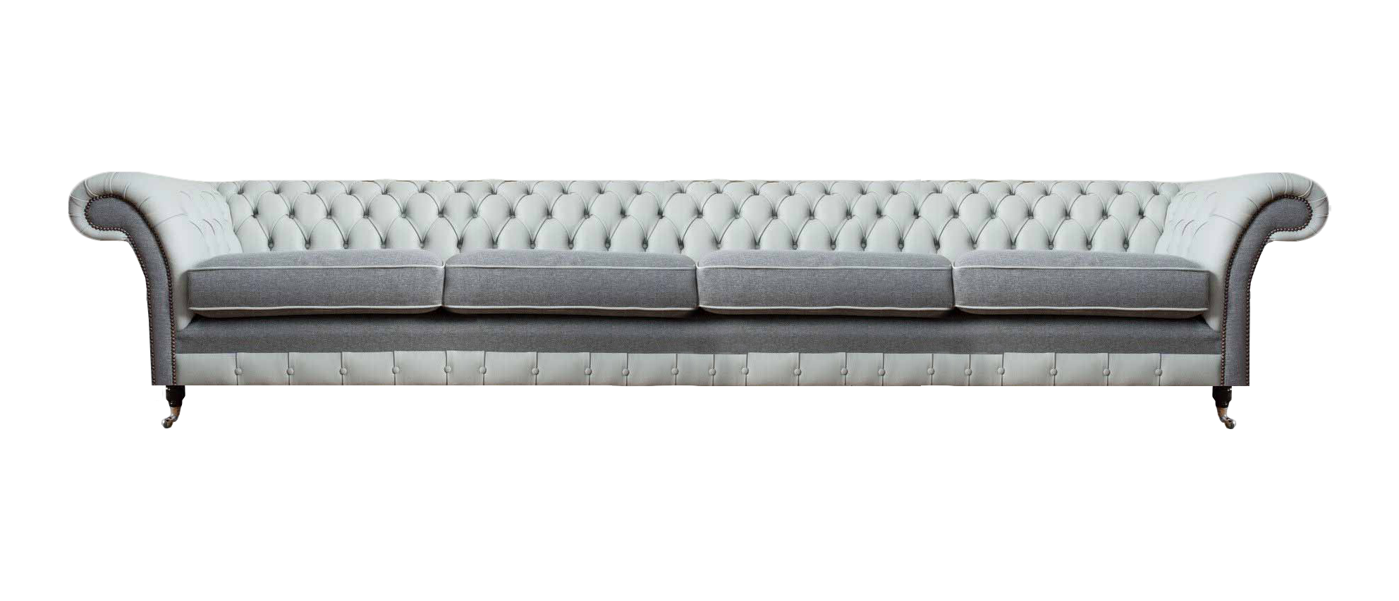 Design Polstermöbel Sofa Viersitzer Couch Ledersofa Polster Stoff Möbel