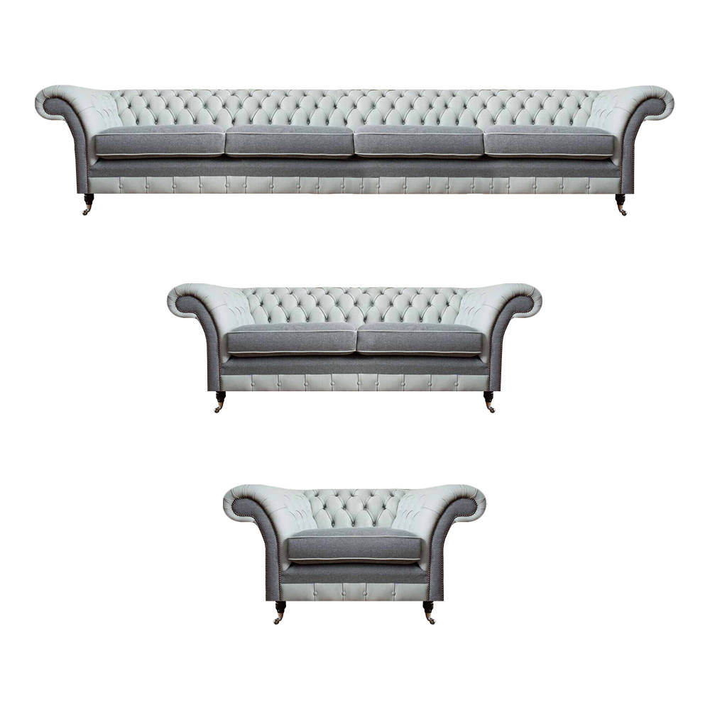 Chesterfield Sofagarnitur Couch Set Polster Möbel 4+2+1 Couchen Sitzgruppe