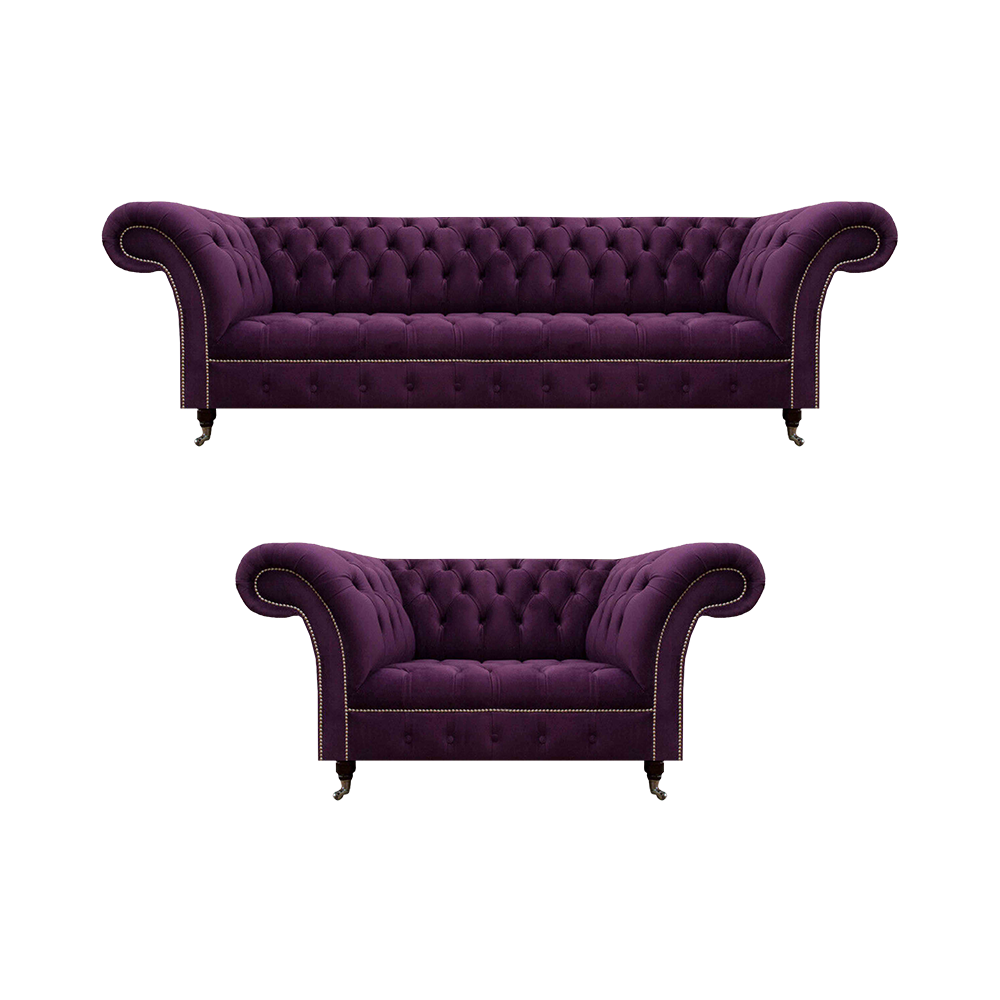 Modern Design Möbel 2x Sofas Polstermöbel Sofagarnitur Wohnzimmer