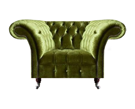Luxuriöse Möbel Wohnzimmer Design Sessel Polstermöbel Textil Sitz Chesterfield