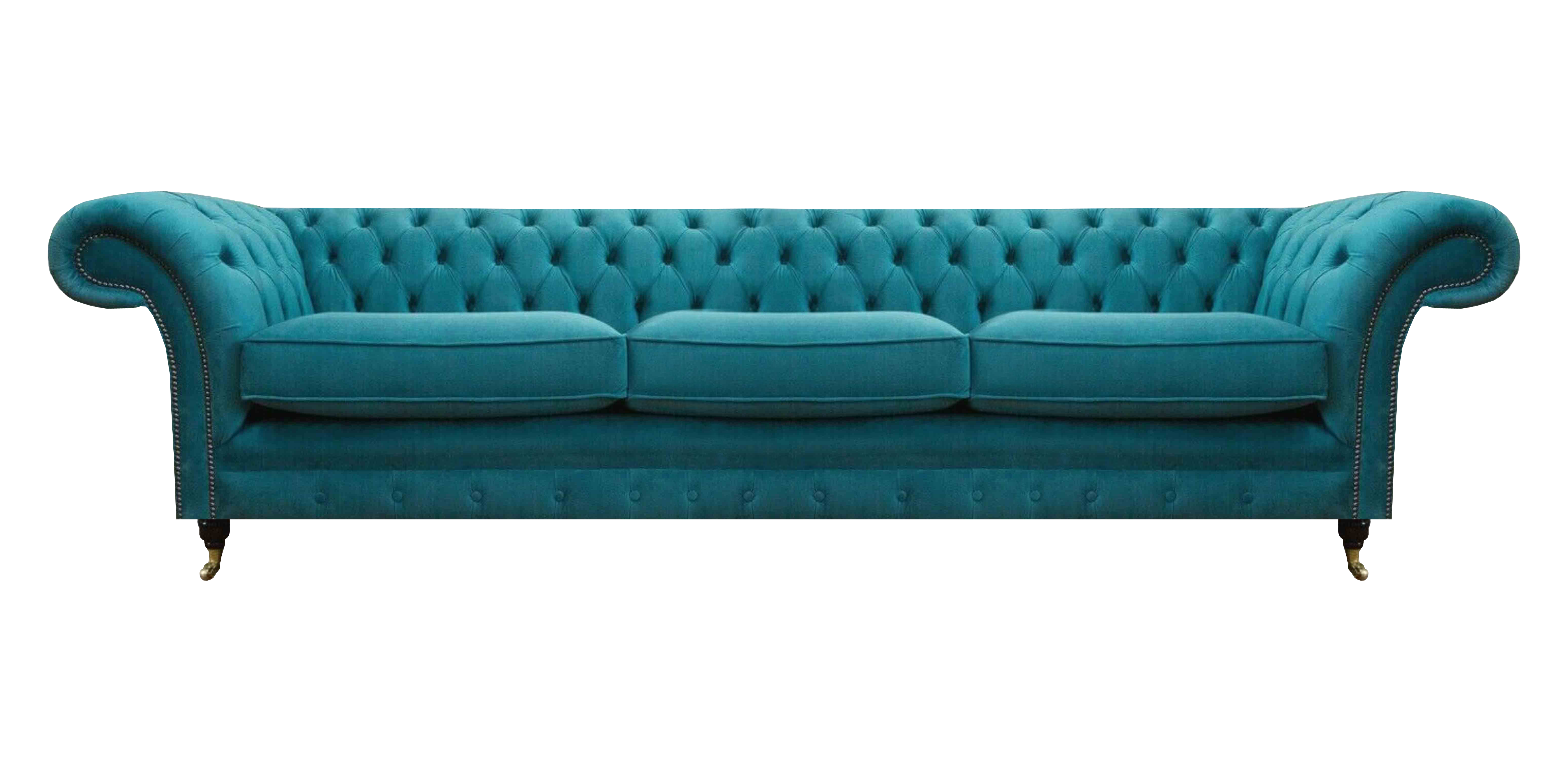 Sofa 3 Sitzer LuxuriöseModern Design Blau Dreisitzer Couch Polstermöbel