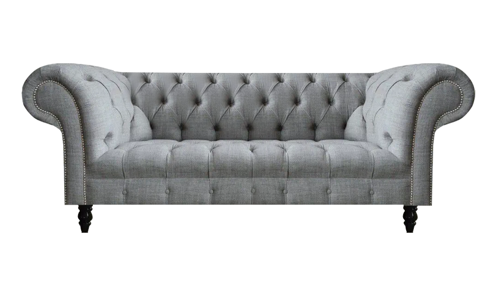 Sofa Dreisitzer Couch Grau Polstermöbel Wohnzimmer Moderne Sofas