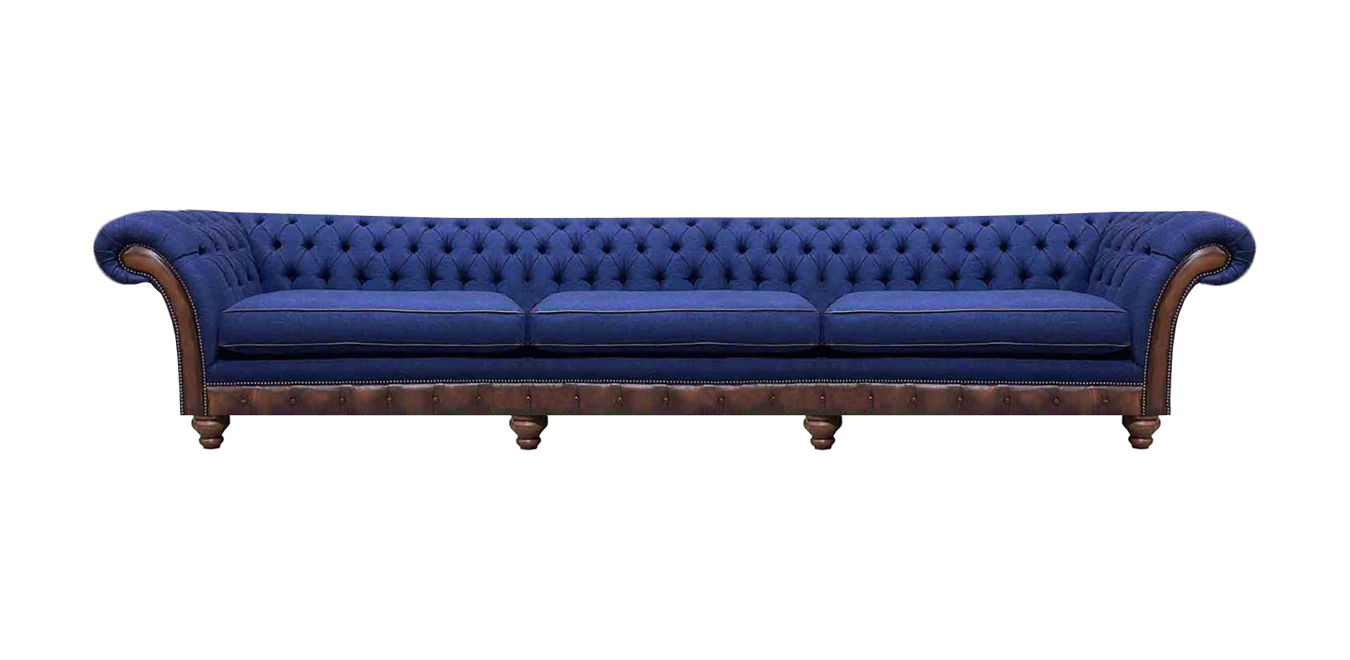 Chesterfield Luxuriöses Dreisitzer Sofa Moderne Couch Stoffsofas Möbel