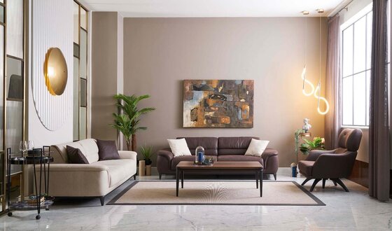 Couchgarnitur Sofagarnitur Sofa Sessel Stoffsofa Set 4tlg Polstersofas