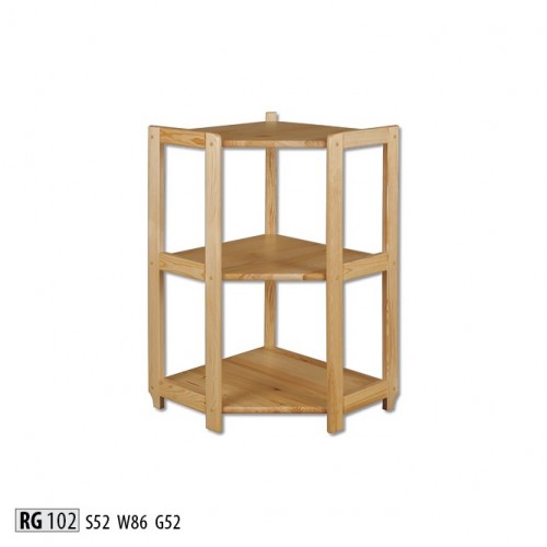 Eckregal Bücherregal Wohnzimmer Wand Regal Echtes Holz Regale Eckregale Büro Neu