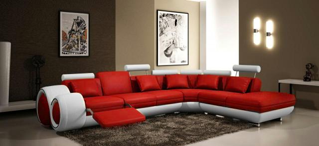 LEDERSOFA LEDERCOUCH ECKSOFA GARNITUR SOFA COUCH WOHNLANDSCHAFT Berlin V NEU