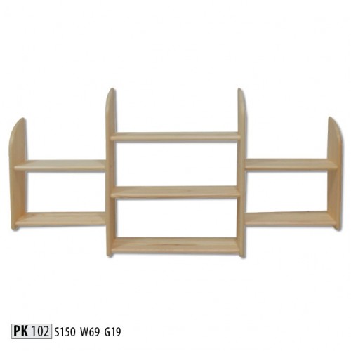 Wandboard Holz Kiefer massiv 150x69cm Vollholz Wandregal Blumenregal Hängeregal