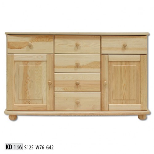 Massive Kommode Echtholz Schränke Neu Anrichte Möbel Kommoden Schrank Sideboard