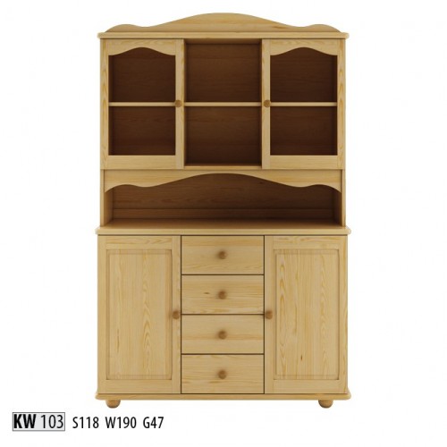 Buffet,Anrichte,Esszimmerschrank, Geschirrschrank Vollholz Schrank Holz Schränke