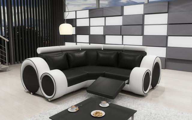 LEDERSOFA WOHNLANDSCHAFT COUCH DESIGN ECKSOFA BERLIN SOFA GARNITUR POLSTER