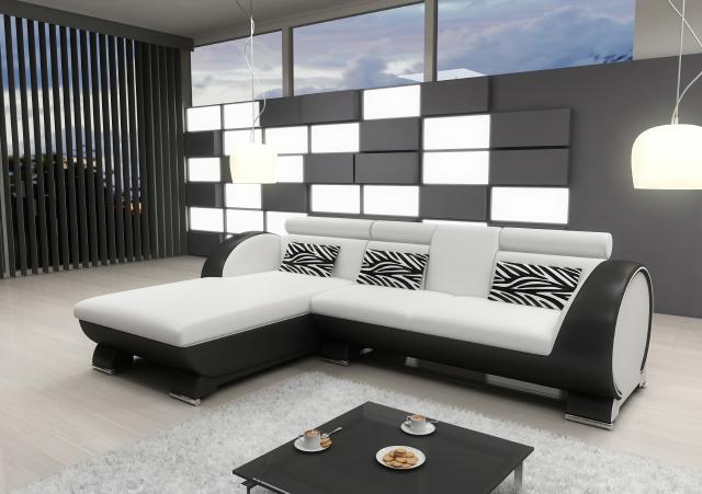 LEDERSOFA SOFA ECKCOUCH POLSTER ECKSOFA SOFAGARNITUR DESIGNER COUCH BARFUNKTION