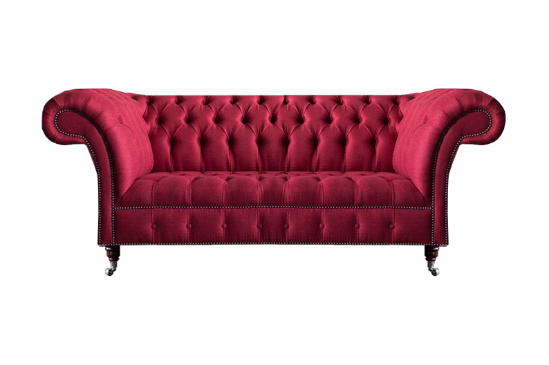 Wohnzimmer Rosa Designer Zweisitzer Chesterfield Sitzmöbel 2-Sitzer