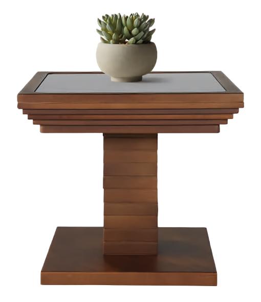 Wohnzimmertisch Couchtisch Quadratisch Sofatisch Beistelltisch Braun